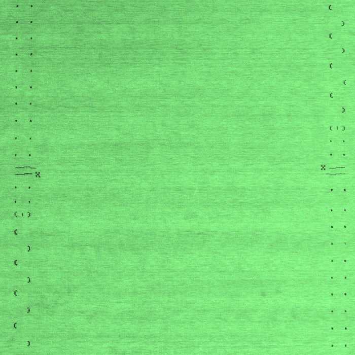 Machine Washable Abstract Emerald Green Contemporary Area Rugs, wshcon1081emgrn