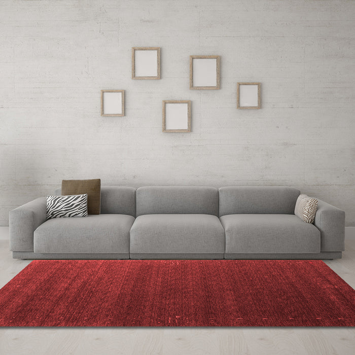 Contemporary Red Washable Rugs