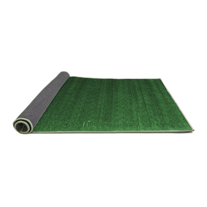 Sideview of Abstract Emerald Green Contemporary Rug, con1082emgrn