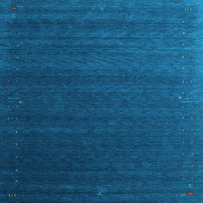 Square Abstract Light Blue Contemporary Rug, con1082lblu