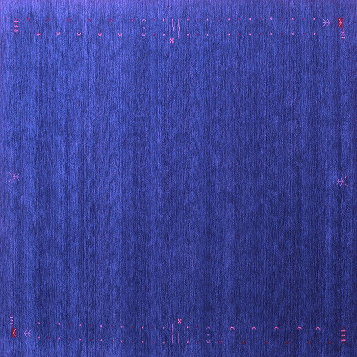 Square Abstract Purple Contemporary Rug, con1082pur