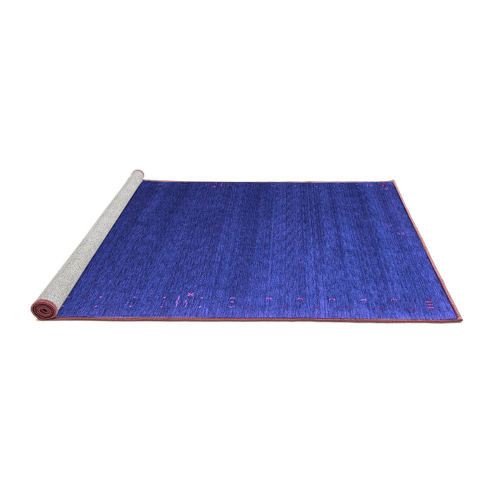 Sideview of Machine Washable Abstract Purple Contemporary Area Rugs, wshcon1082pur