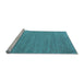 Sideview of Machine Washable Abstract Light Blue Contemporary Rug, wshcon1083lblu