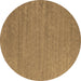 Round Abstract Brown Contemporary Rug, con1083brn