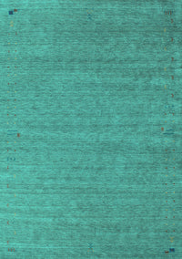 Abstract Turquoise Contemporary Rug, con1083turq