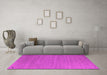 Machine Washable Abstract Pink Contemporary Rug in a Living Room, wshcon1083pnk