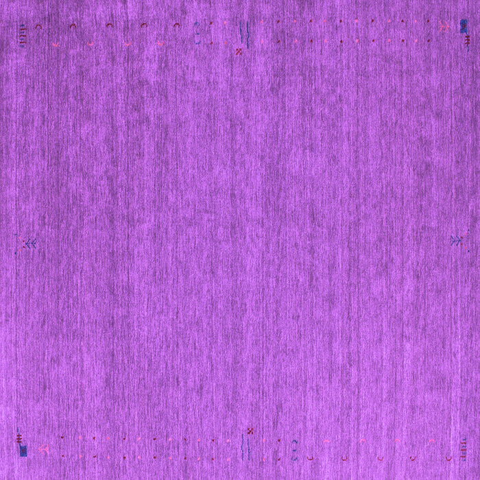 Square Abstract Purple Contemporary Rug, con1083pur