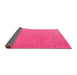 Sideview of Abstract Pink Contemporary Rug, con1084pnk