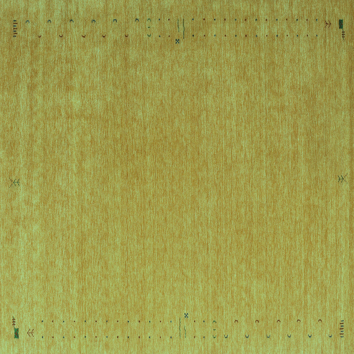 Square Machine Washable Abstract Turquoise Contemporary Area Rugs, wshcon1084turq