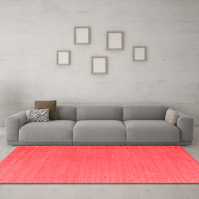 Contemporary Red Washable Rugs