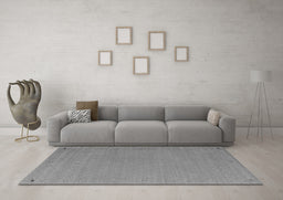 Machine Washable Abstract Gray Contemporary Rug in a Living Room,, wshcon1084gry