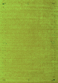 Abstract Green Contemporary Rug, con1084grn