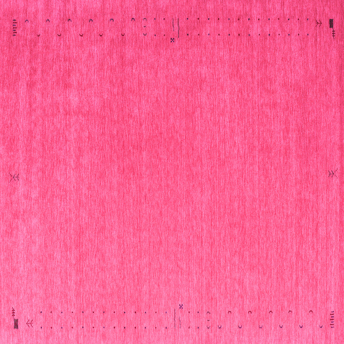 Square Abstract Pink Contemporary Rug, con1084pnk