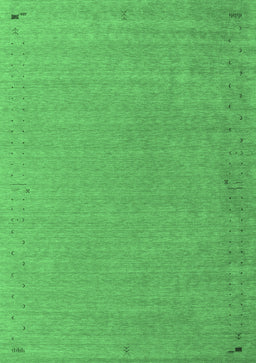Abstract Emerald Green Contemporary Rug, con1084emgrn