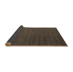 Sideview of Abstract Brown Contemporary Rug, con1085brn