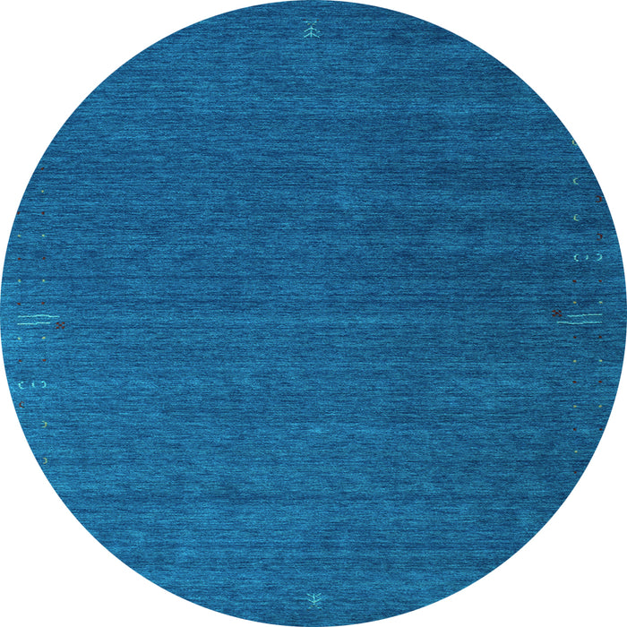 Round Machine Washable Abstract Light Blue Contemporary Rug, wshcon1085lblu