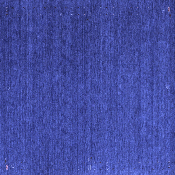 Square Abstract Blue Contemporary Rug, con1085blu