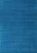 Abstract Light Blue Contemporary Rug, con1085lblu