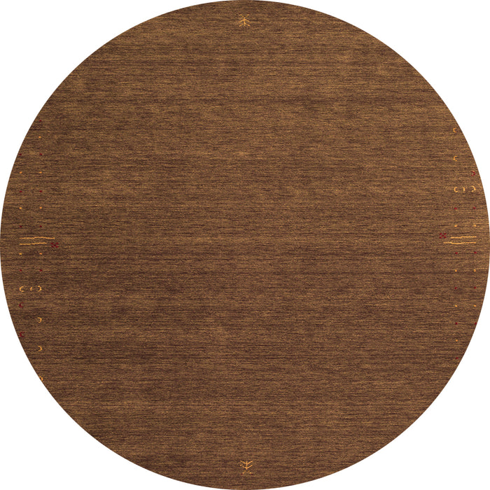 Square Abstract Orange Contemporary Rug, con1085org