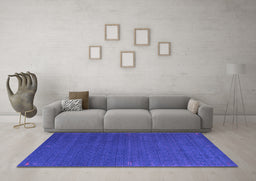 Machine Washable Abstract Purple Contemporary Area Rugs in a Living Room, wshcon1085pur