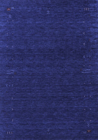 Abstract Blue Contemporary Rug, con1086blu