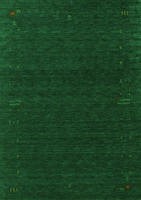 Abstract Green Contemporary Rug, con1086grn