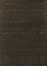 Machine Washable Abstract Brown Contemporary Rug, wshcon1086brn