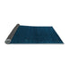 Sideview of Abstract Light Blue Contemporary Rug, con1086lblu