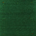 Serging Thickness of Abstract Green Contemporary Rug, con1086grn