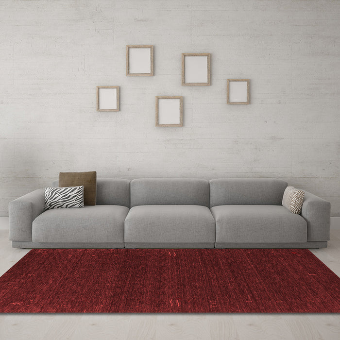 Contemporary Red Washable Rugs