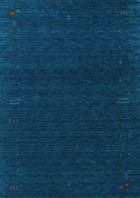 Abstract Light Blue Contemporary Rug, con1086lblu