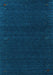 Abstract Light Blue Contemporary Rug, con1086lblu