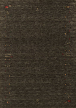 Abstract Brown Contemporary Rug, con1086brn
