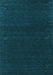 Machine Washable Abstract Turquoise Contemporary Area Rugs, wshcon1086turq