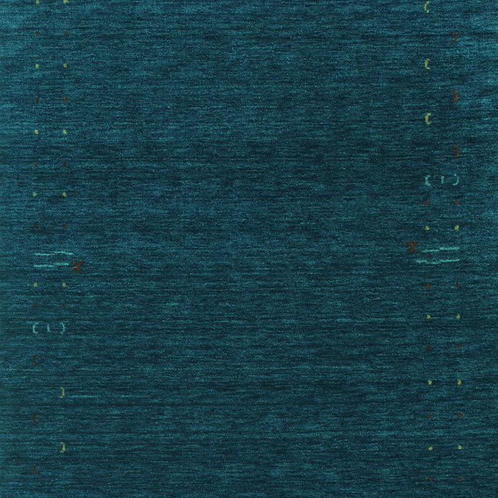 Machine Washable Abstract Turquoise Contemporary Area Rugs, wshcon1086turq