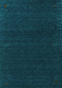 Abstract Turquoise Contemporary Rug, con1086turq