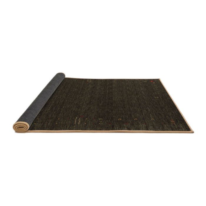 Sideview of Abstract Brown Contemporary Rug, con1086brn