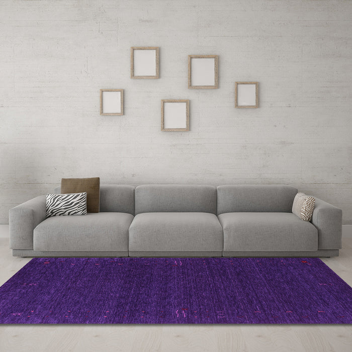 Machine Washable Abstract Pink Contemporary Rug in a Living Room, wshcon1086pnk