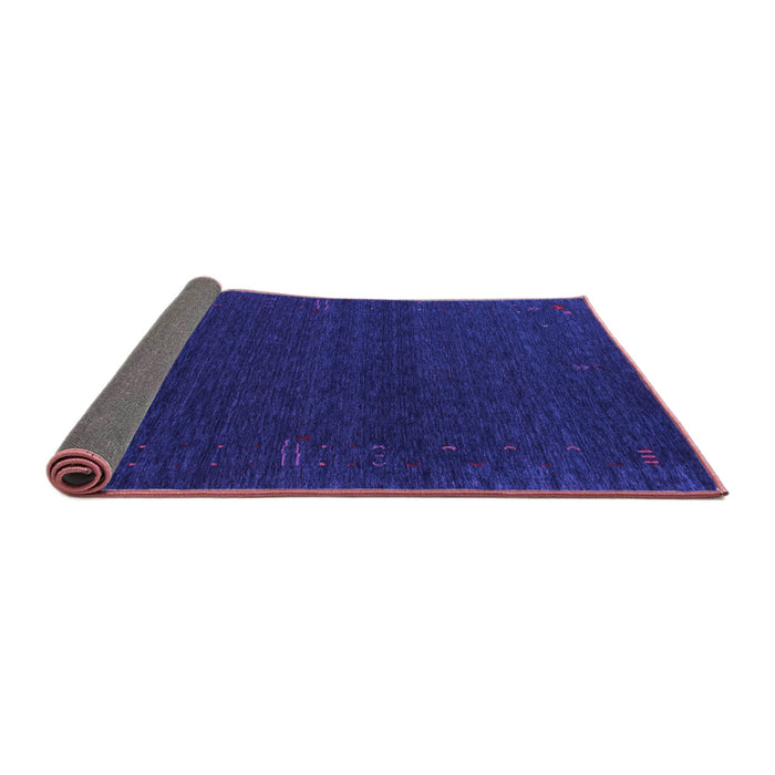 Sideview of Abstract Purple Contemporary Rug, con1086pur