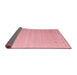 Thickness of Contemporary Pastel Pink Modern Rug, con1087