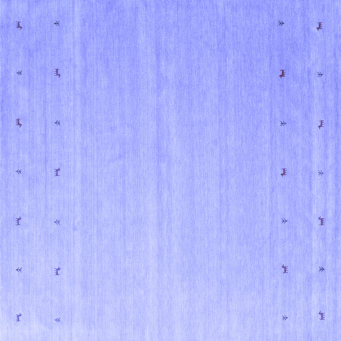 Square Machine Washable Abstract Blue Contemporary Rug, wshcon1087blu