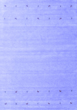 Abstract Blue Contemporary Rug, con1087blu
