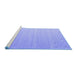 Sideview of Machine Washable Abstract Blue Contemporary Rug, wshcon1087blu