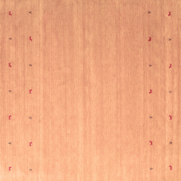 Square Abstract Brown Contemporary Rug, con1087brn