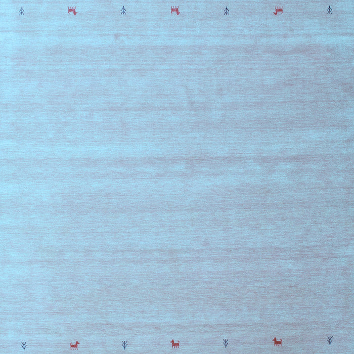 Machine Washable Abstract Light Blue Contemporary Rug, wshcon1087lblu