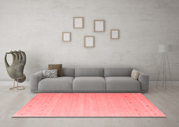 Contemporary Red Washable Rugs