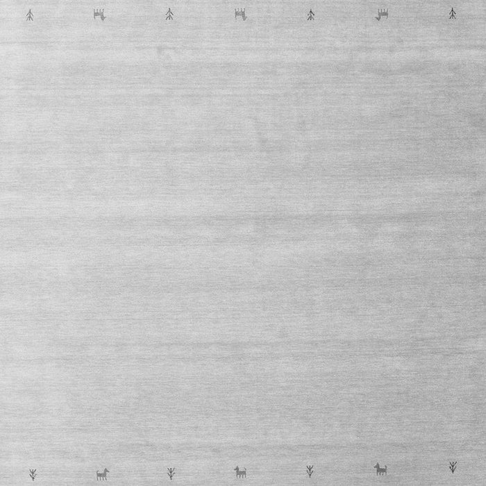 Serging Thickness of Machine Washable Abstract Gray Contemporary Rug, wshcon1087gry