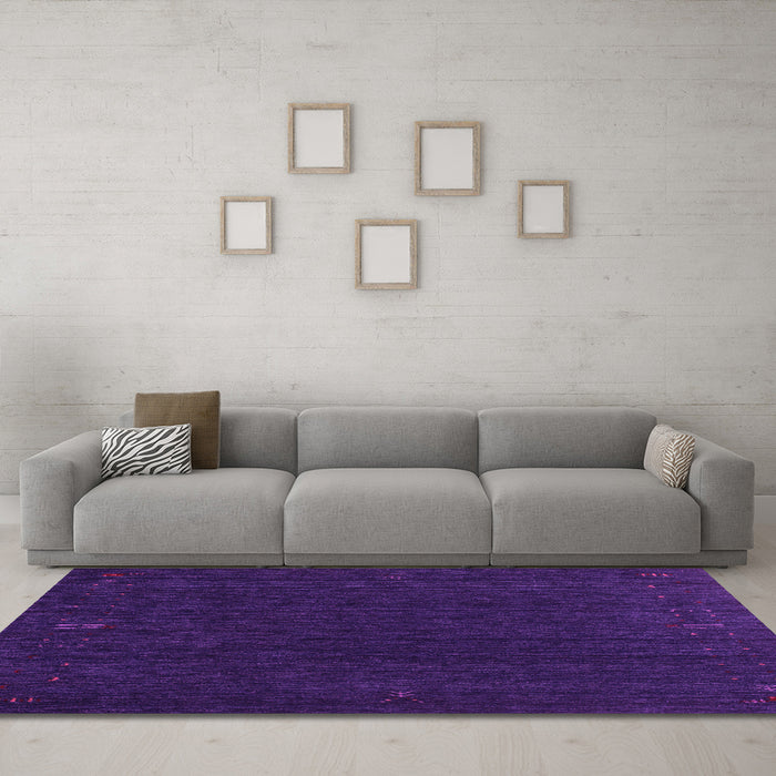 Machine Washable Abstract Pink Contemporary Rug in a Living Room, wshcon1088pnk
