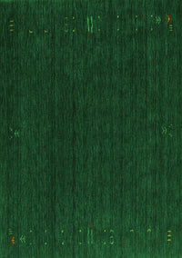 Abstract Green Contemporary Rug, con1088grn