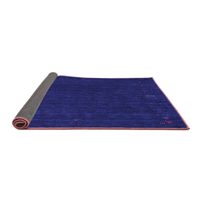 Sideview of Abstract Purple Contemporary Rug, con1088pur
